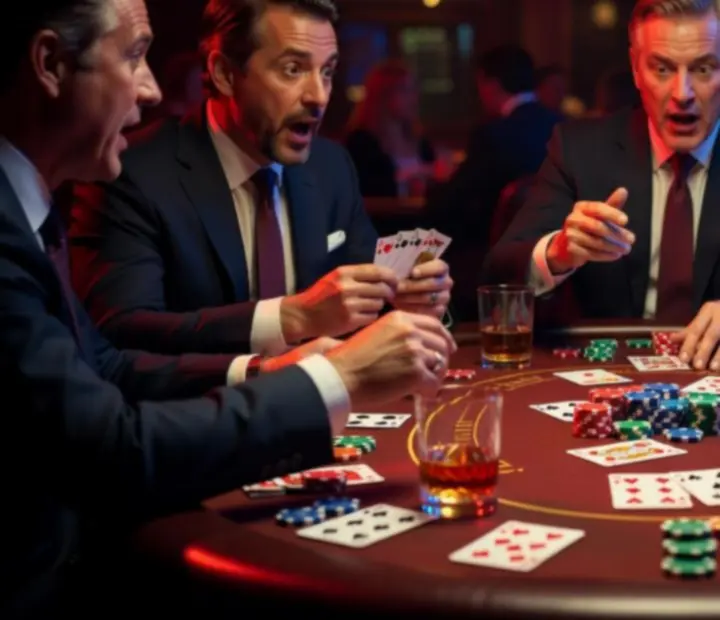 Pokerowy wieczór z nastrojowym oświetleniem i klubową oprawą muzyczną